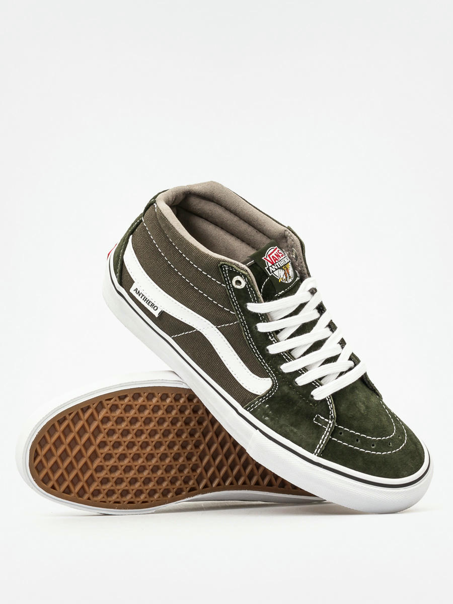 midnat I navnet Nybegynder Vans Shoes Sk8 Mid Pro (anti hero/green/grosso)