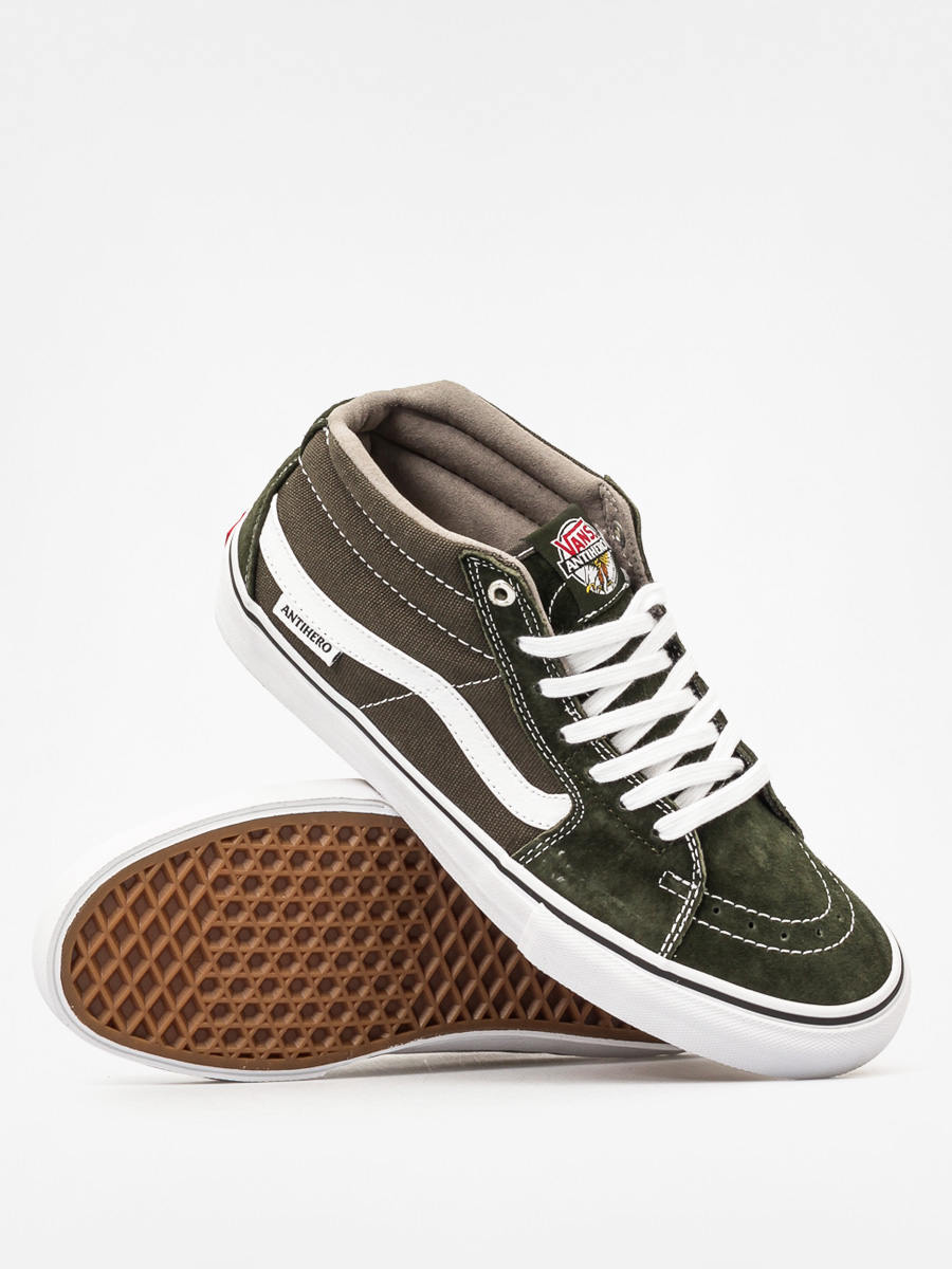 Vans Shoes Sk8 Mid Pro (anti hero/green/grosso)
