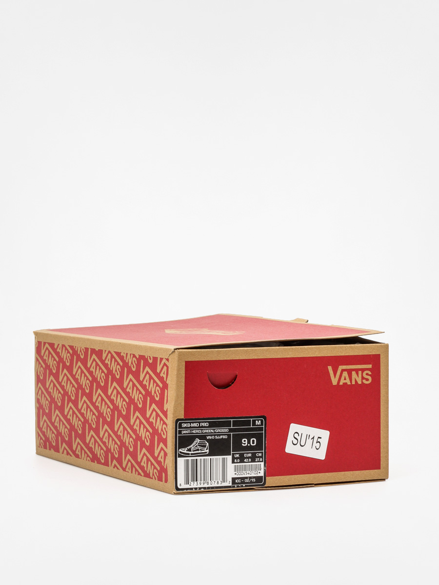 Vans Shoes Sk8 Mid Pro (anti hero/green/grosso)