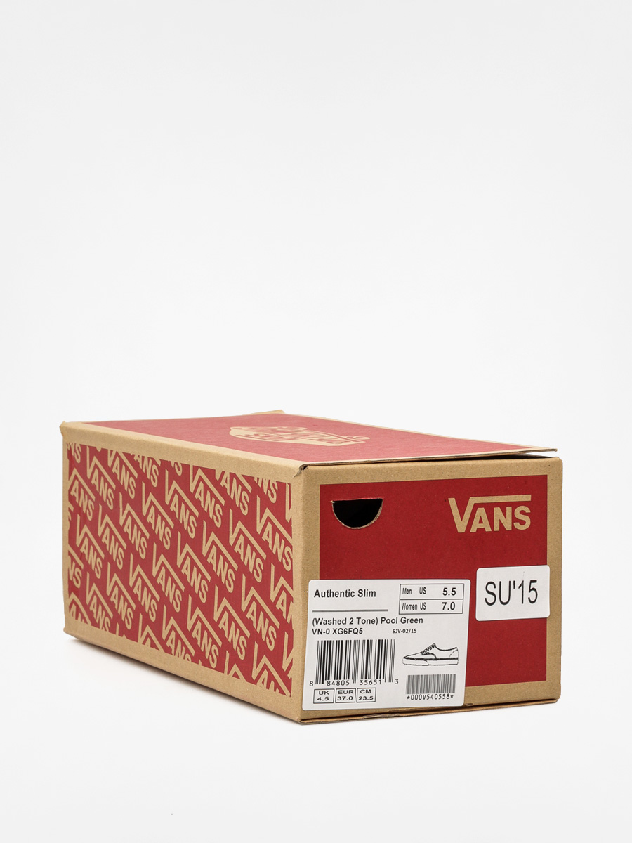 Vans Schuhe Authentic Slim (washed 2 tone/pool green)