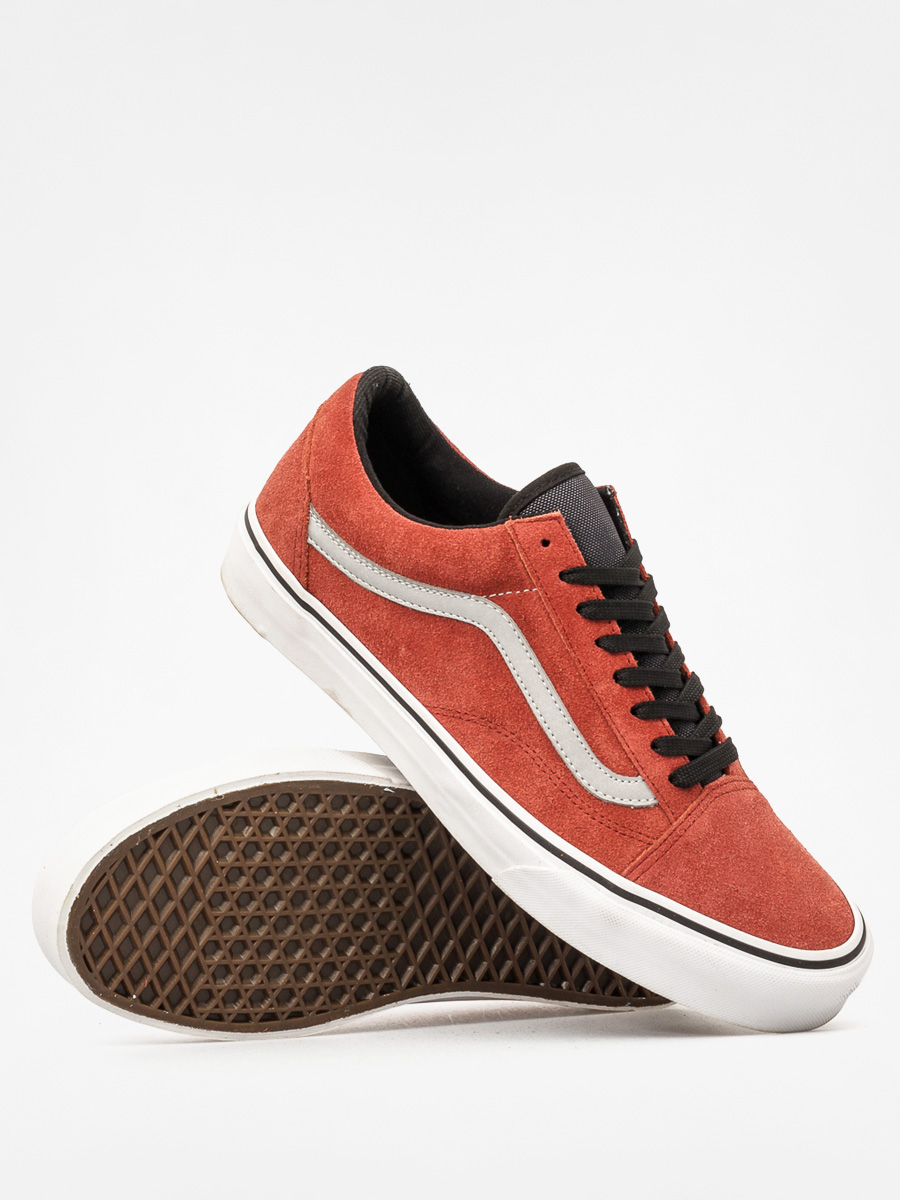 burnt orange slip on vans