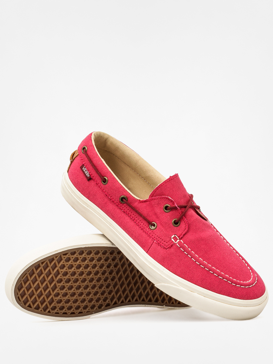 Vans Shoes Zapato Del Barco CA red (washed canvas/red)