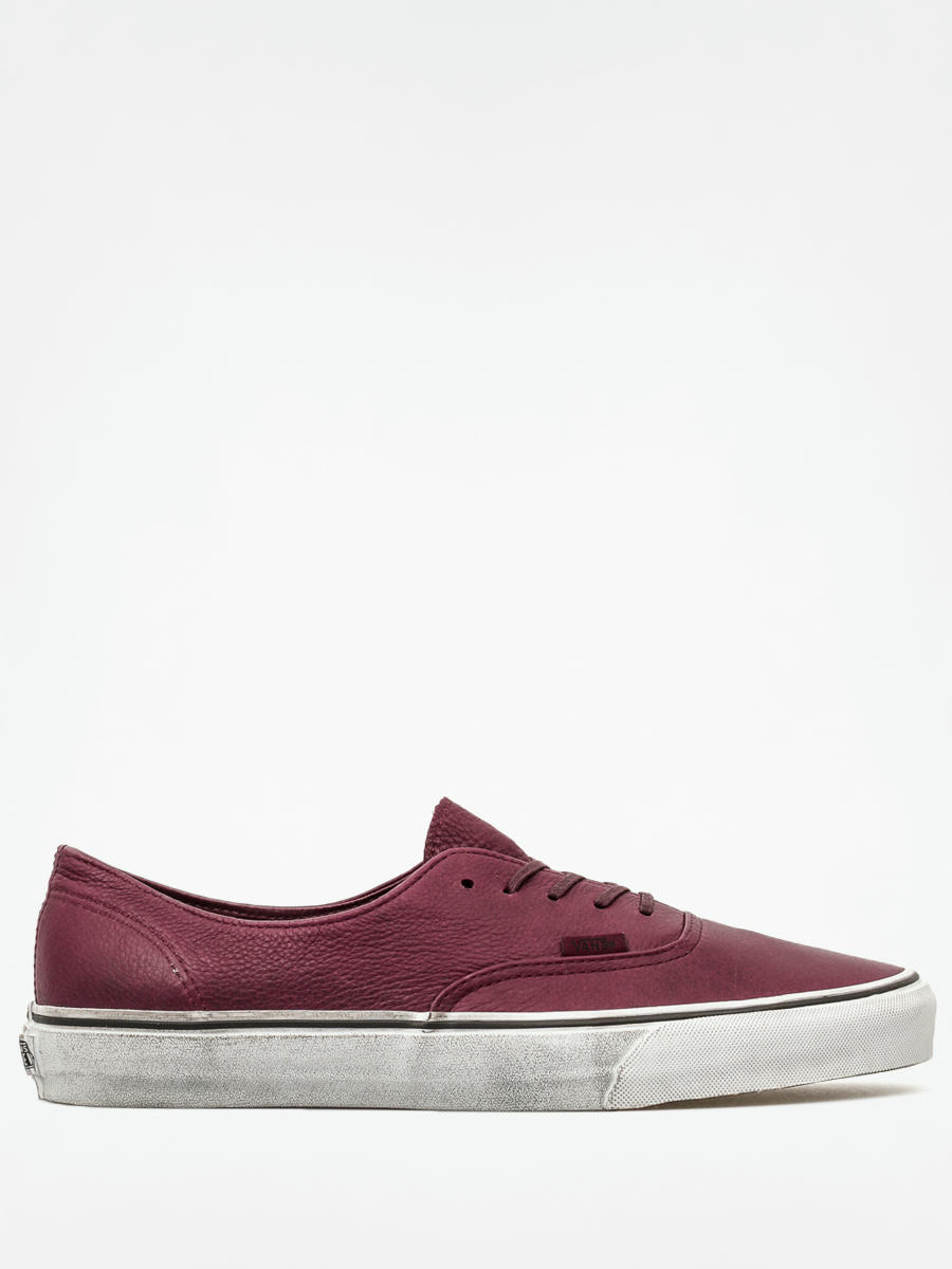 Burgundy vans outlet leather