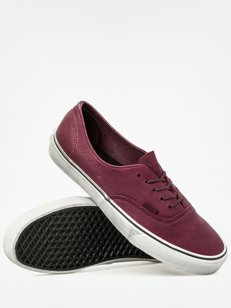 Authentic vans hot sale maroon