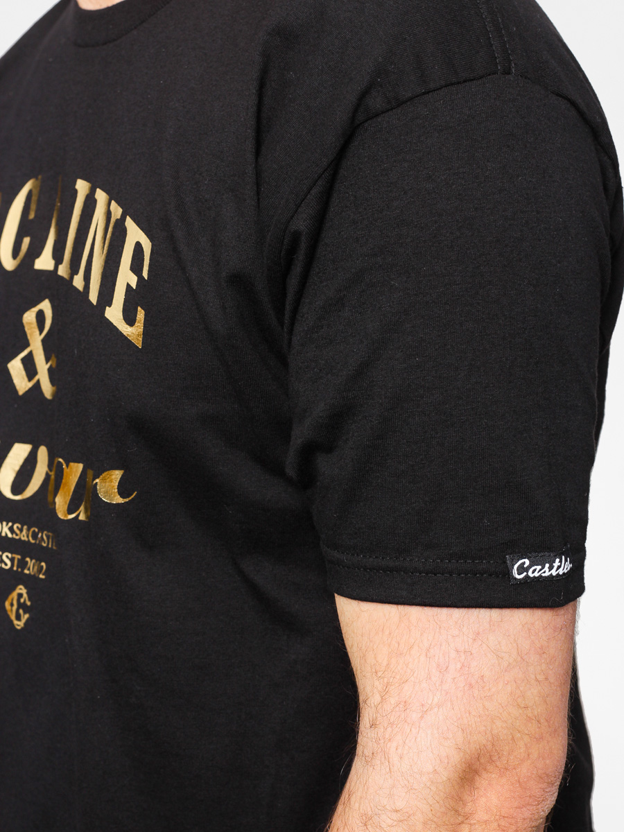 Crooks & Castles T-shirt Cocaine And Caviar Foil (black/gold)