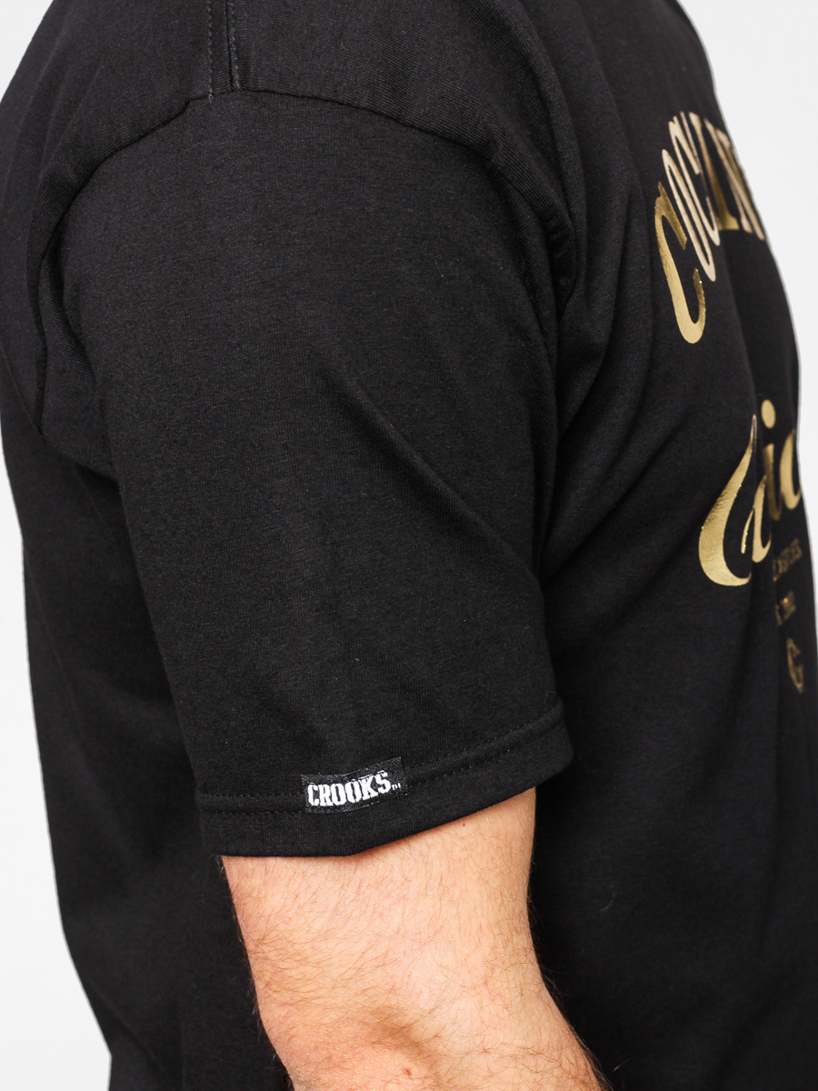 Crooks & Castles T-shirt Cocaine And Caviar Foil (black/gold)