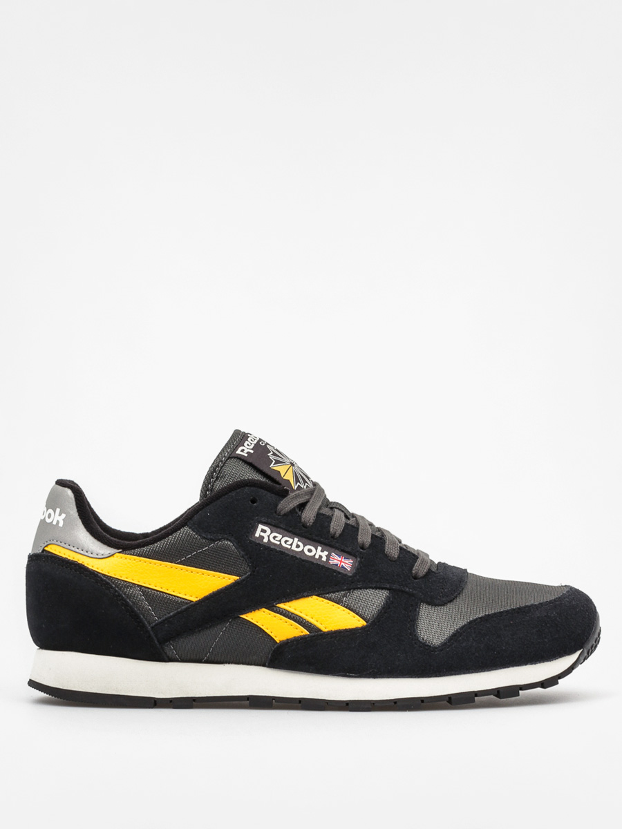 Reebok Shoes Calssic Sport Clean (black/gravel/yellow/silver/chlk)