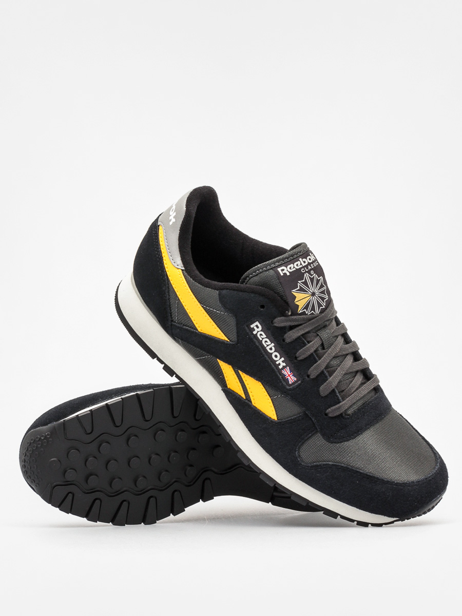 Reebok Shoes Calssic Sport Clean (black/gravel/yellow/silver/chlk)