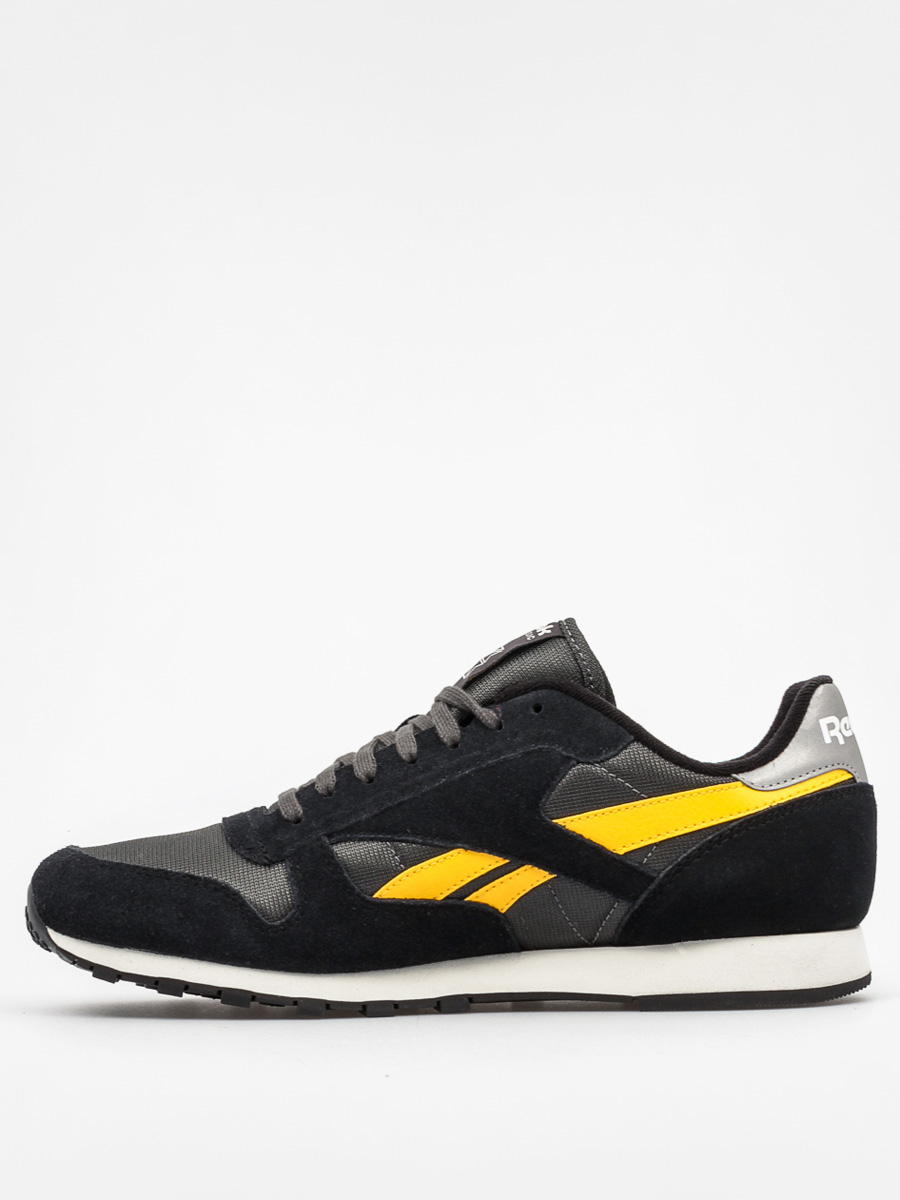 Reebok Shoes Calssic Sport Clean (black/gravel/yellow/silver/chlk)