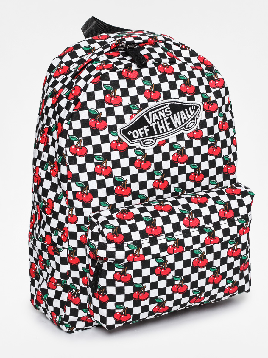 Vans Backpack Realm Wmn red (cherry check)