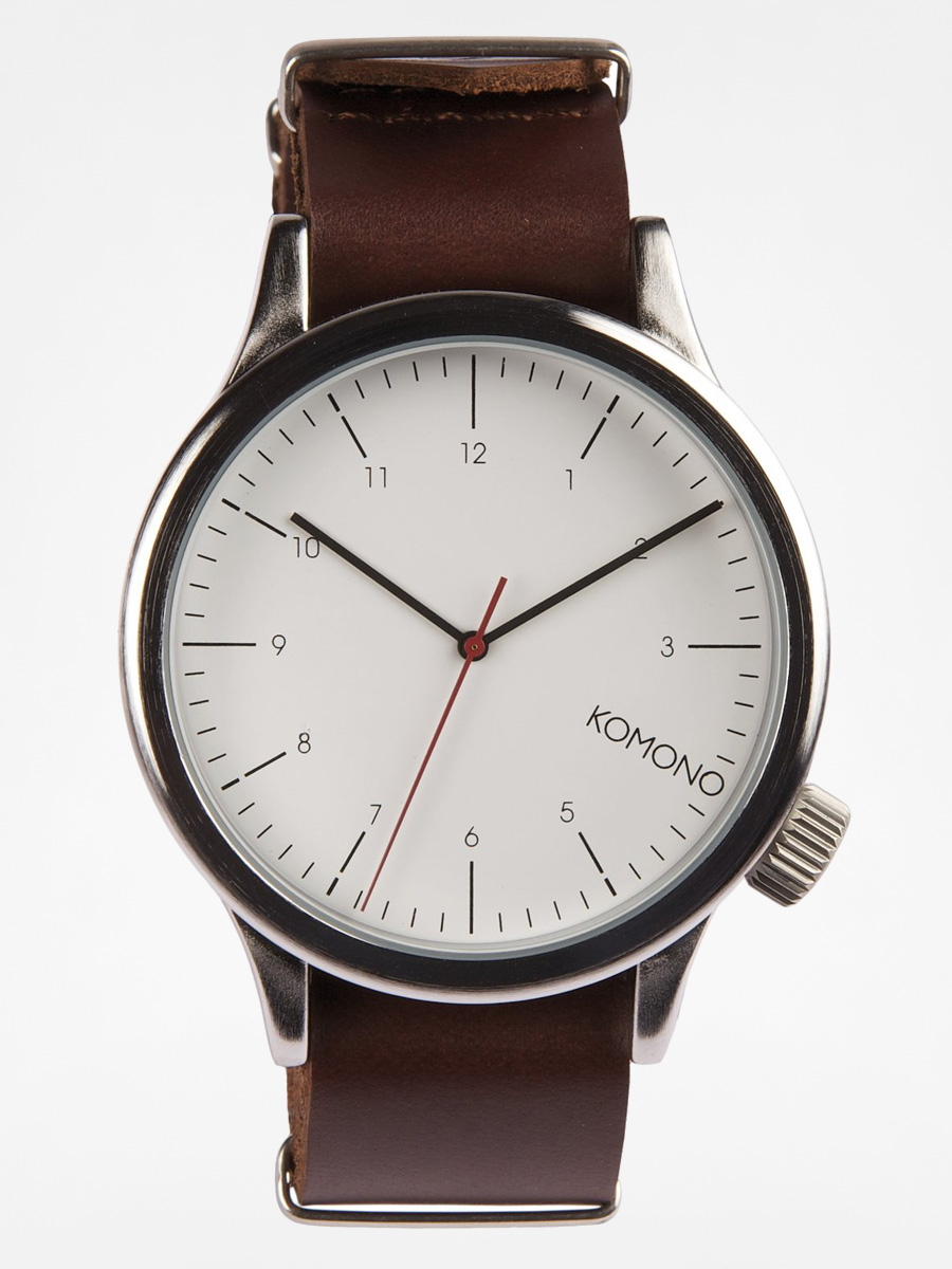 Komono Watch Magnus (silver/burgundy)