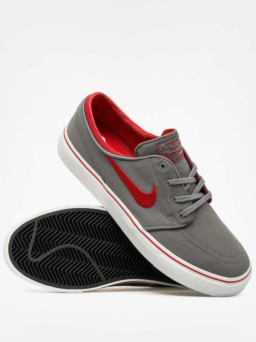 nike shoes grey and red