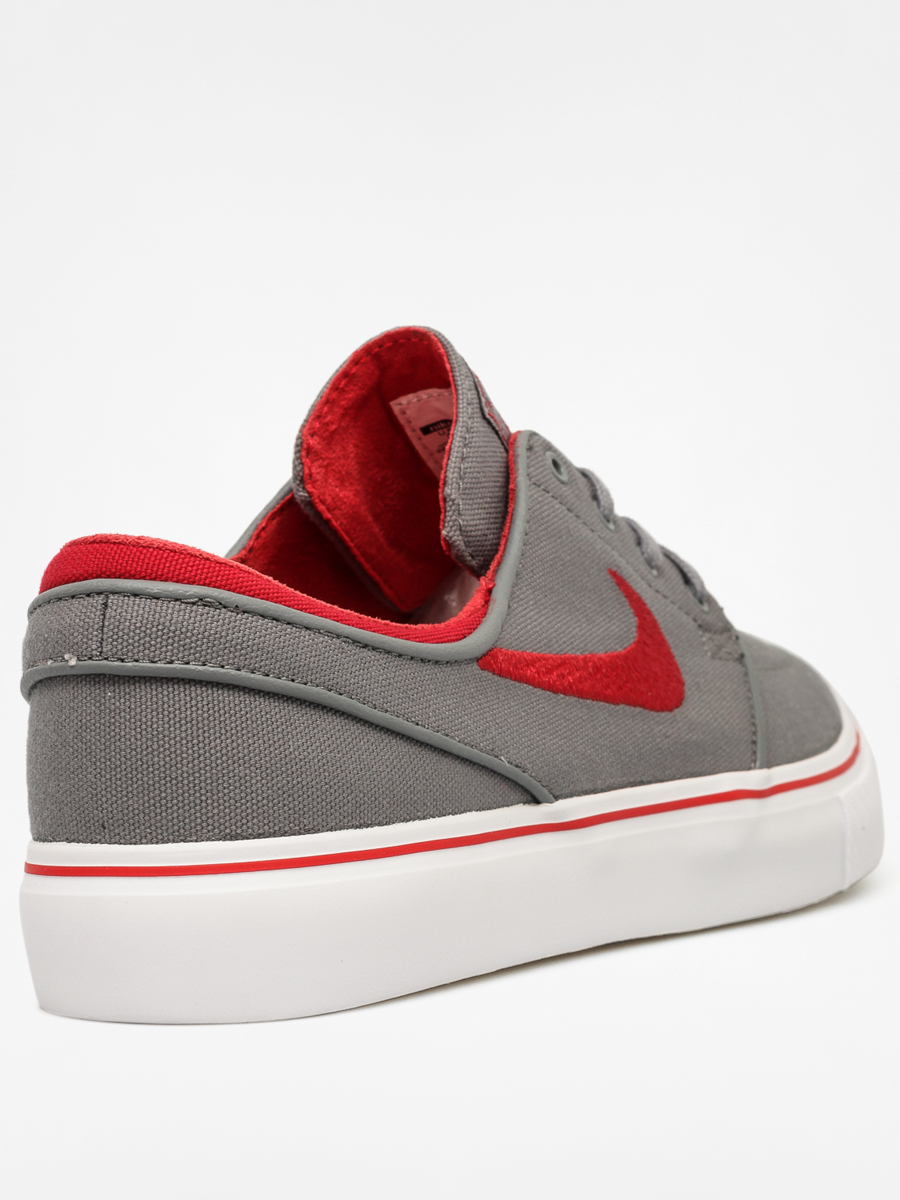 Nike Shoes Zoom Stefan Janoski CNVS (cool grey/gym red white black)