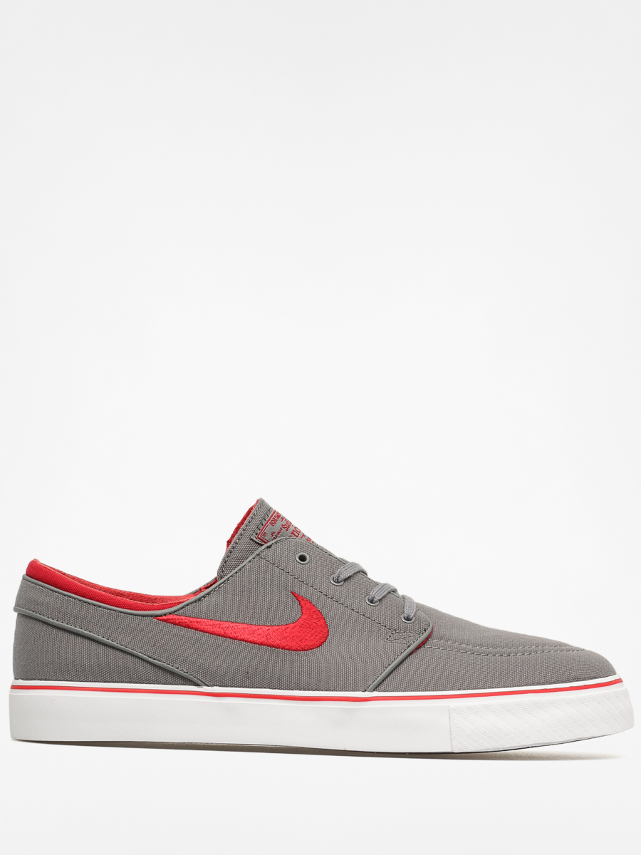 Nike Shoes Zoom Stefan Janoski CNVS (cool grey/gym red white black)
