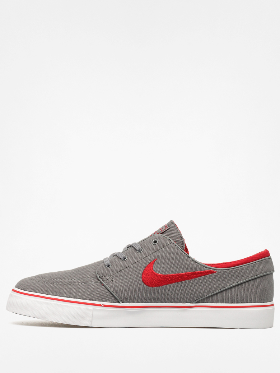Nike Shoes Zoom Stefan Janoski CNVS (cool grey/gym red white black)