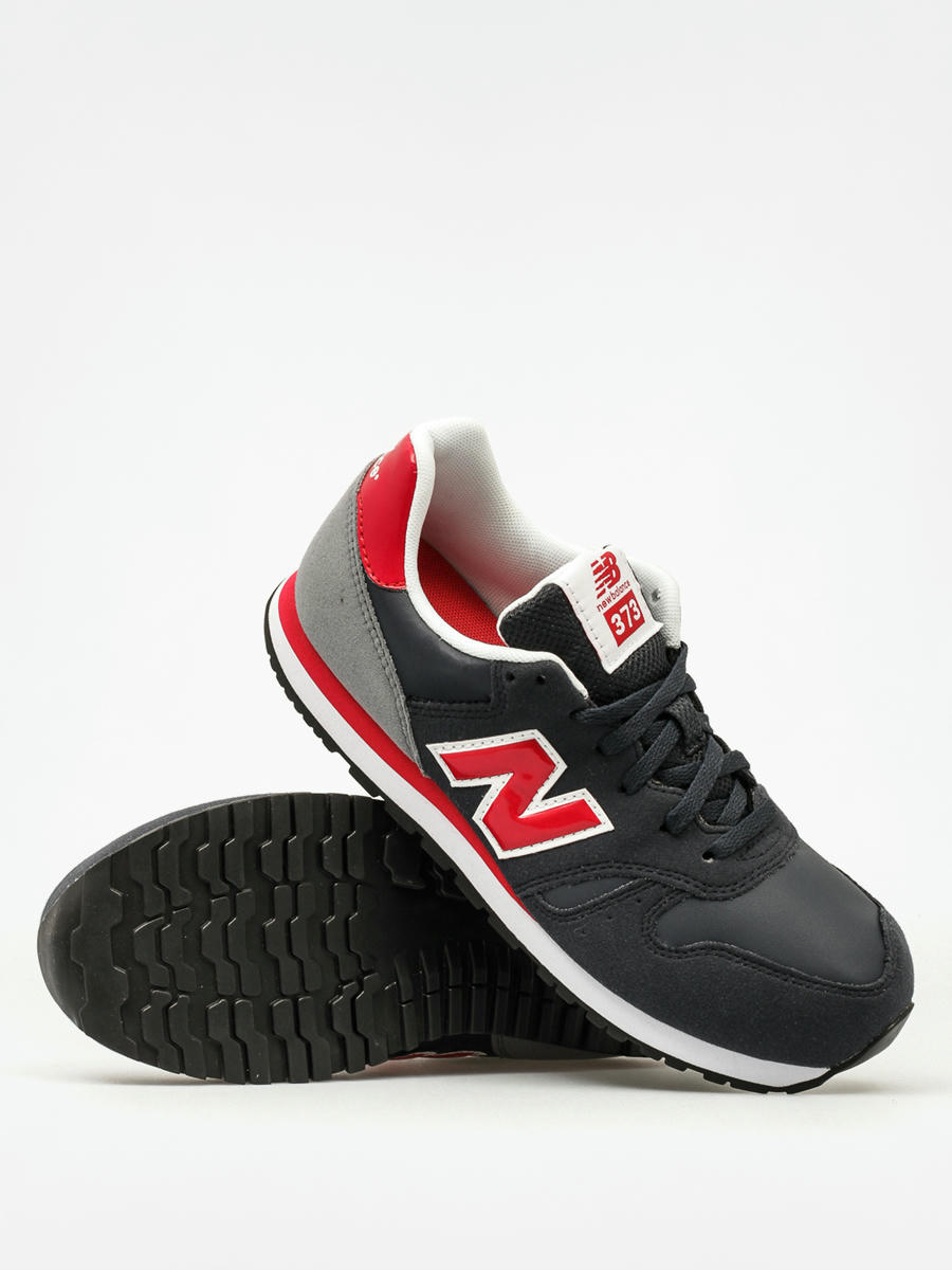 New balance 373 sales black and red