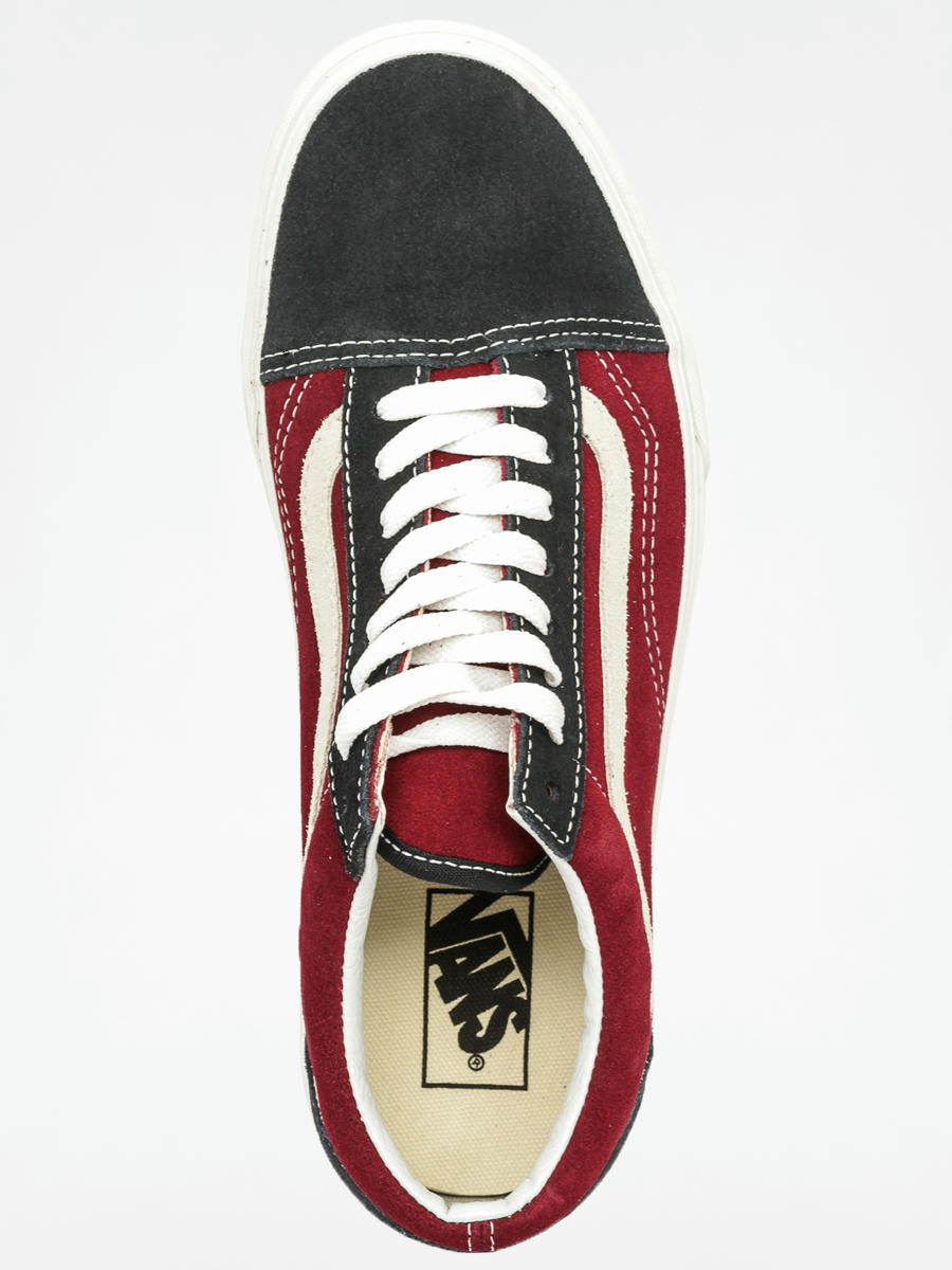 vans style 36 salmon & black skate shoes