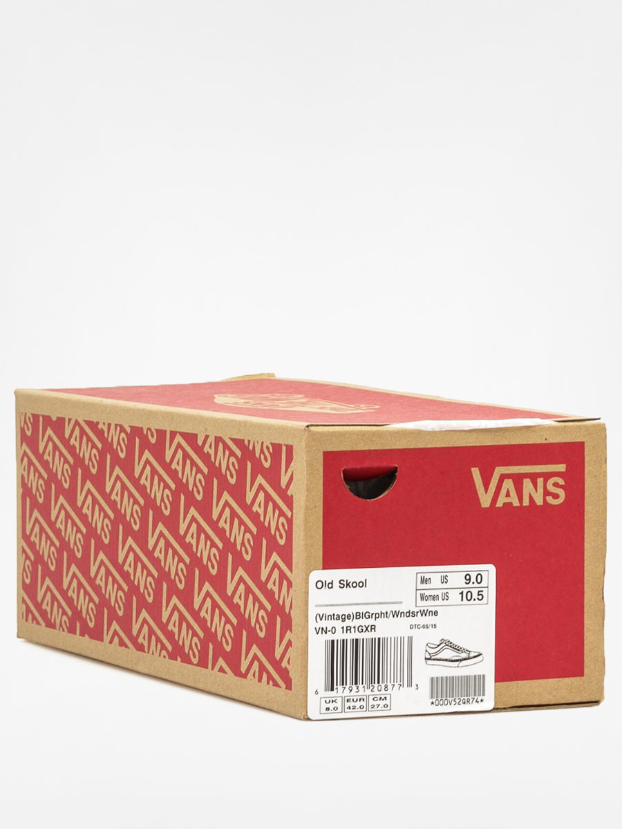 Vans Shoes Old Skool (vintage/blgrpht/wndsrwne)