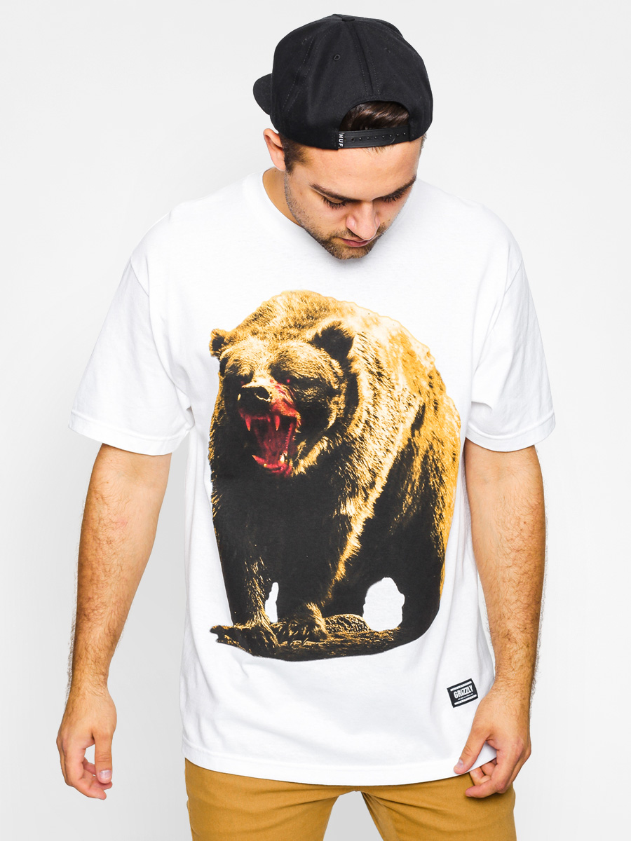 Diamond Grizzly T-shirt Out For Blood Tee (white)