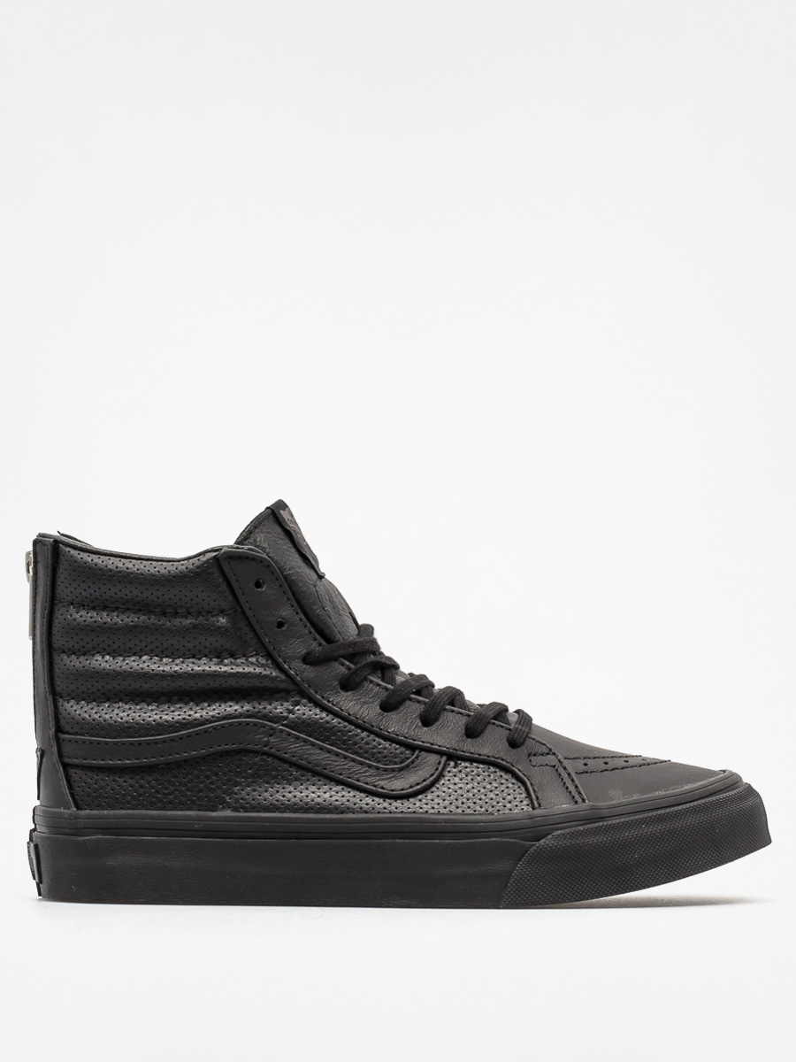 Vans Shoes Sk8 Hi Zip (perf leather/black/black)