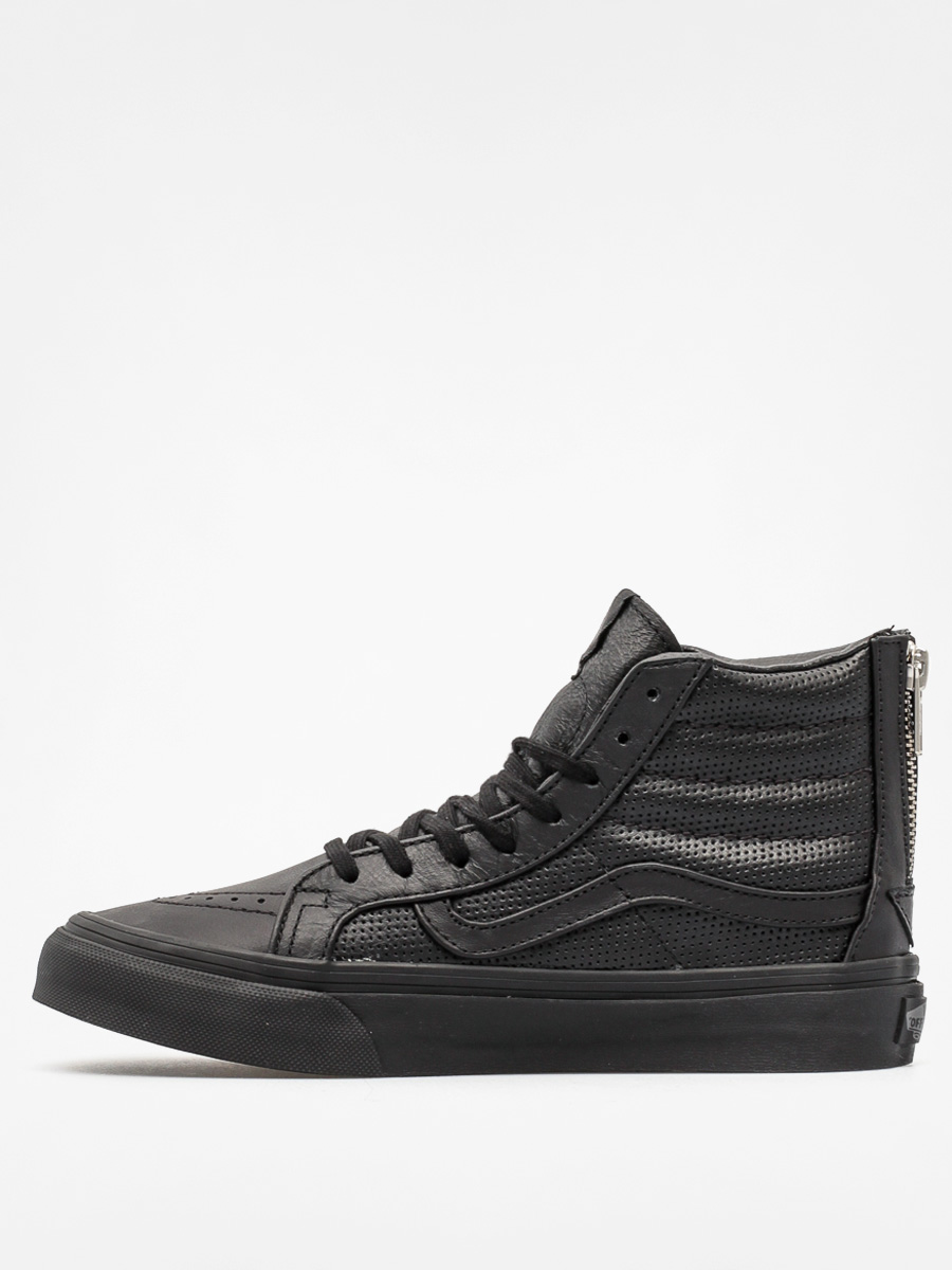 Vans Shoes Sk8 Hi Zip (perf leather/black/black)