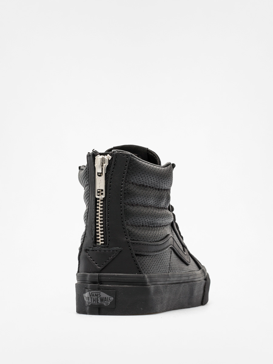 Vans Shoes Sk8 Hi Zip black (perf leather/black/black)
