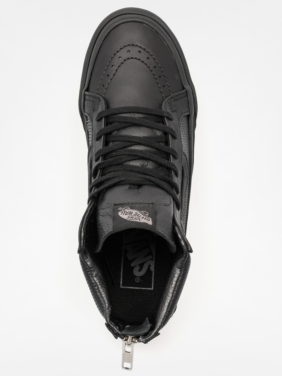 Vans Shoes Sk8 Hi Zip (perf leather/black/black)
