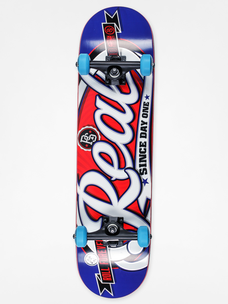 Real Skateboard Oval Custom MD (red/grey blue)