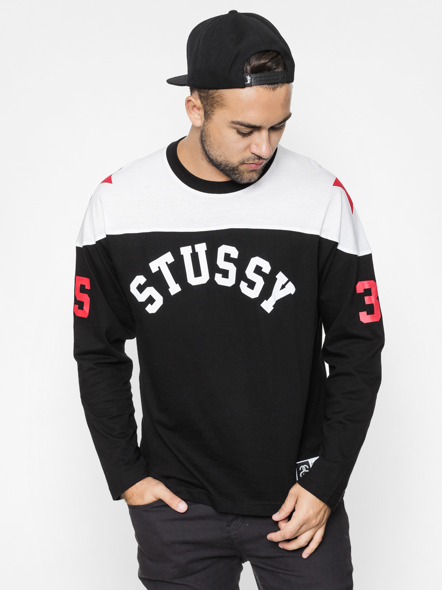 Stussy Longsleeve Star Hockey Jersey (black/white)