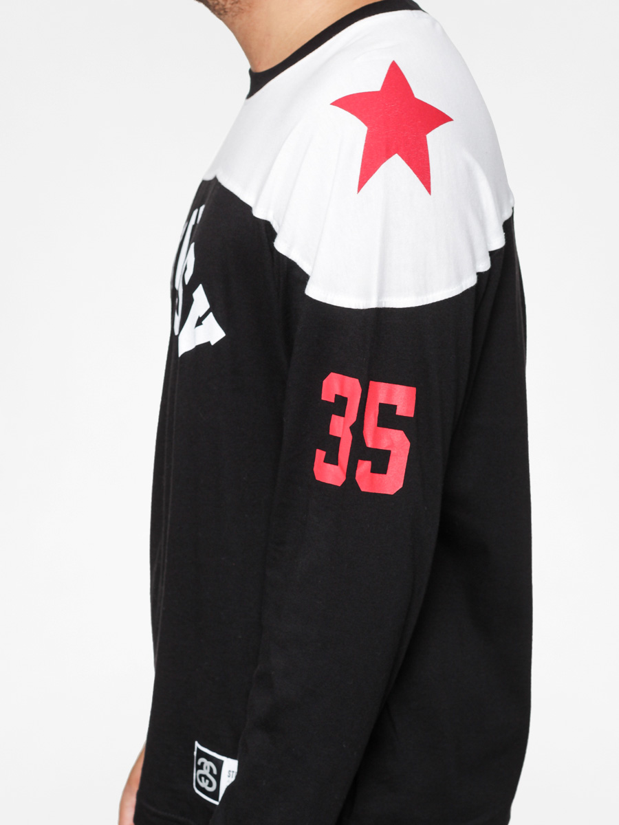 Stussy Longsleeve Star Hockey Jersey (black/white)