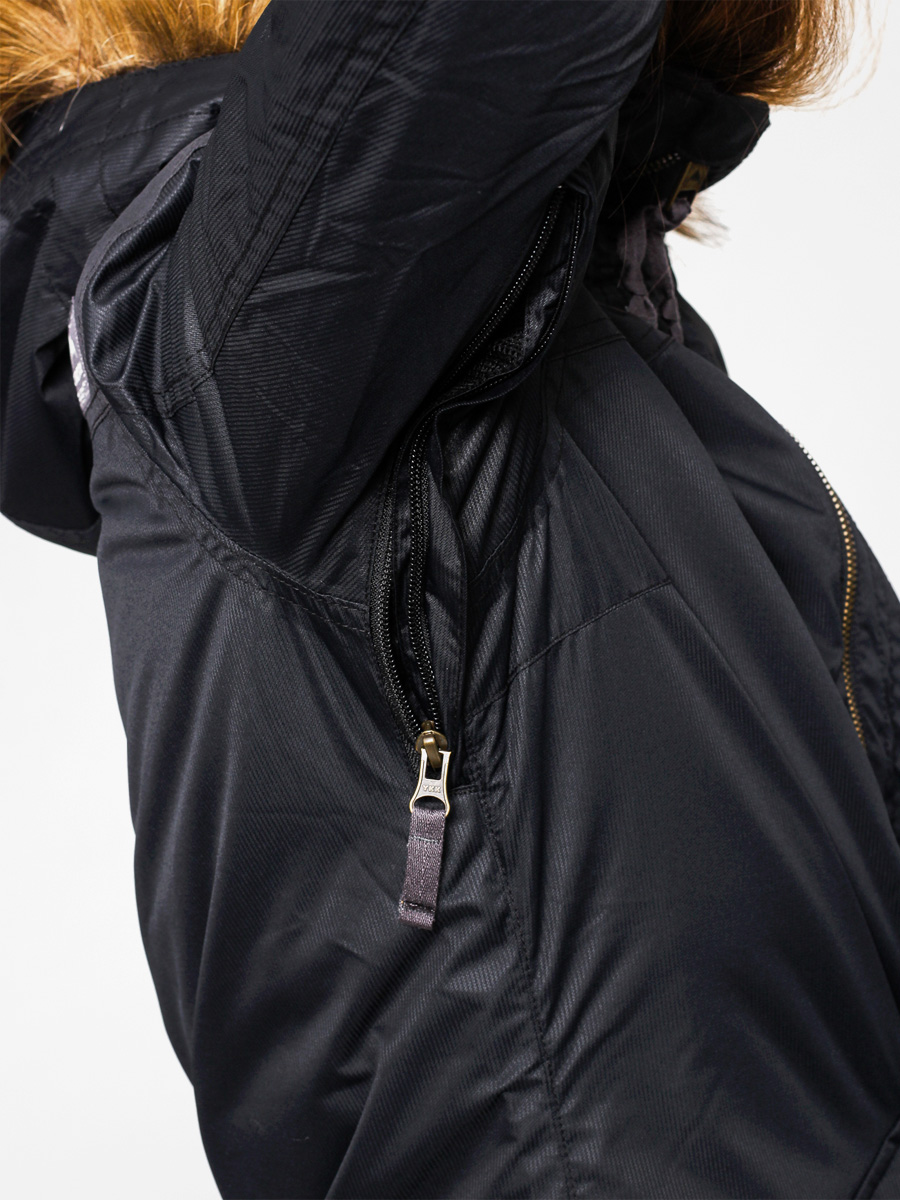 Womens Burton Snowboard jacket Hazel (true black/true black waxed)