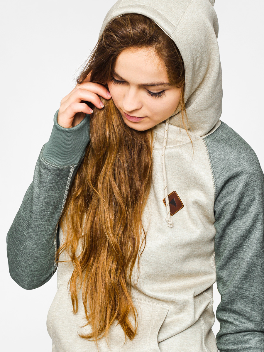Womens Burton Hoodie Heron Pullover HD (canvas heather)