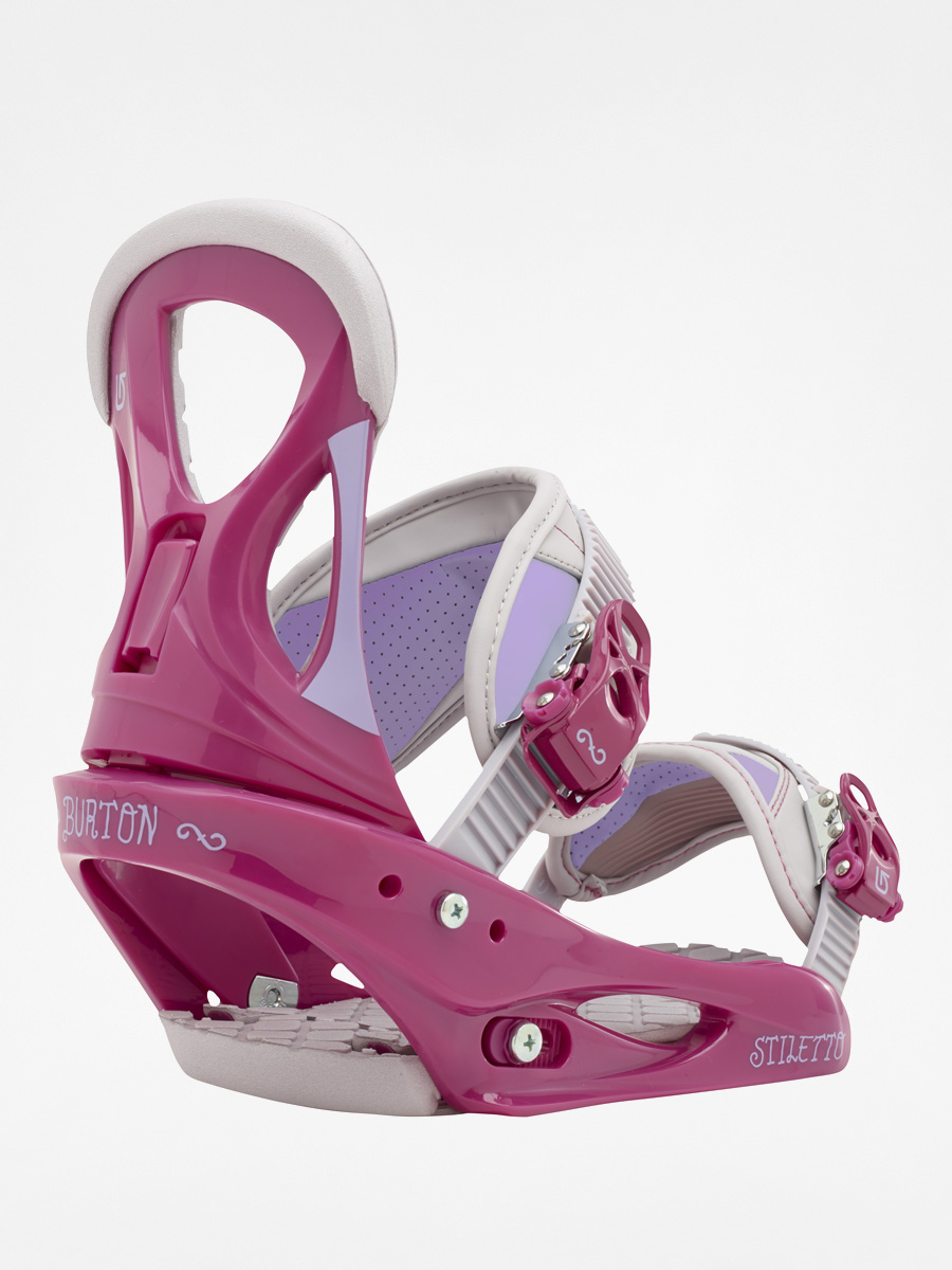 Womens Burton Snowboard bindings Stiletto (pink/grey)