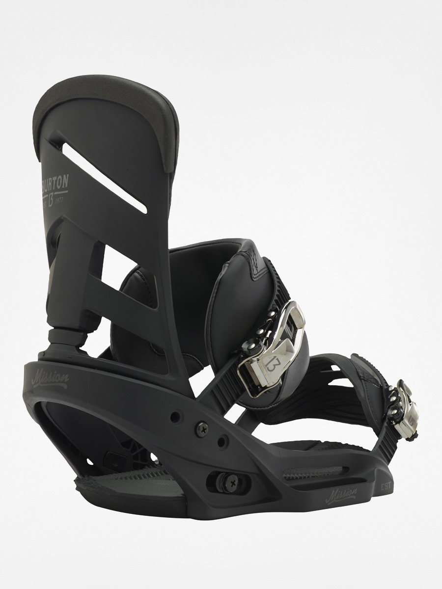 BURTON MISSION EST M 黒 Burton Snowboard bindings Mission Est - black (black)