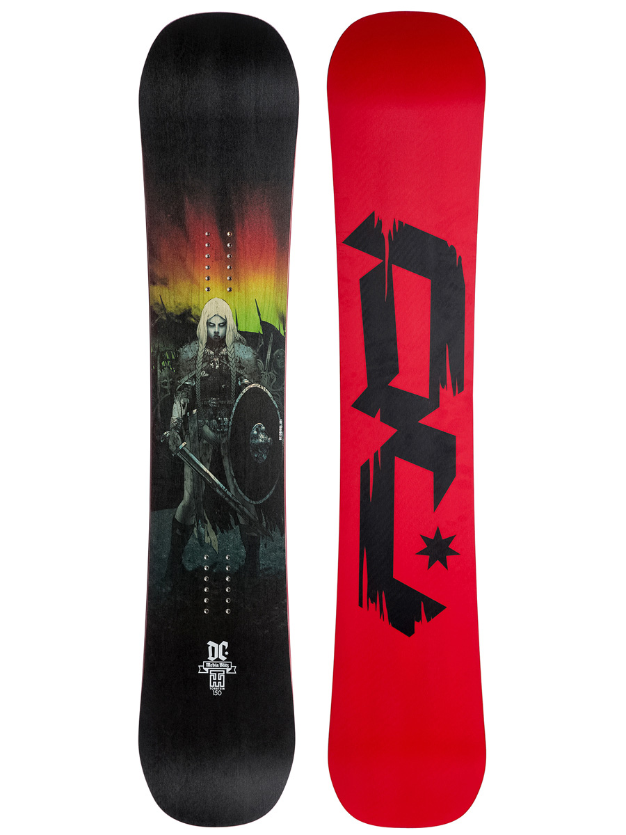 DC Snowboard Media Blitz black (woman print/red black)