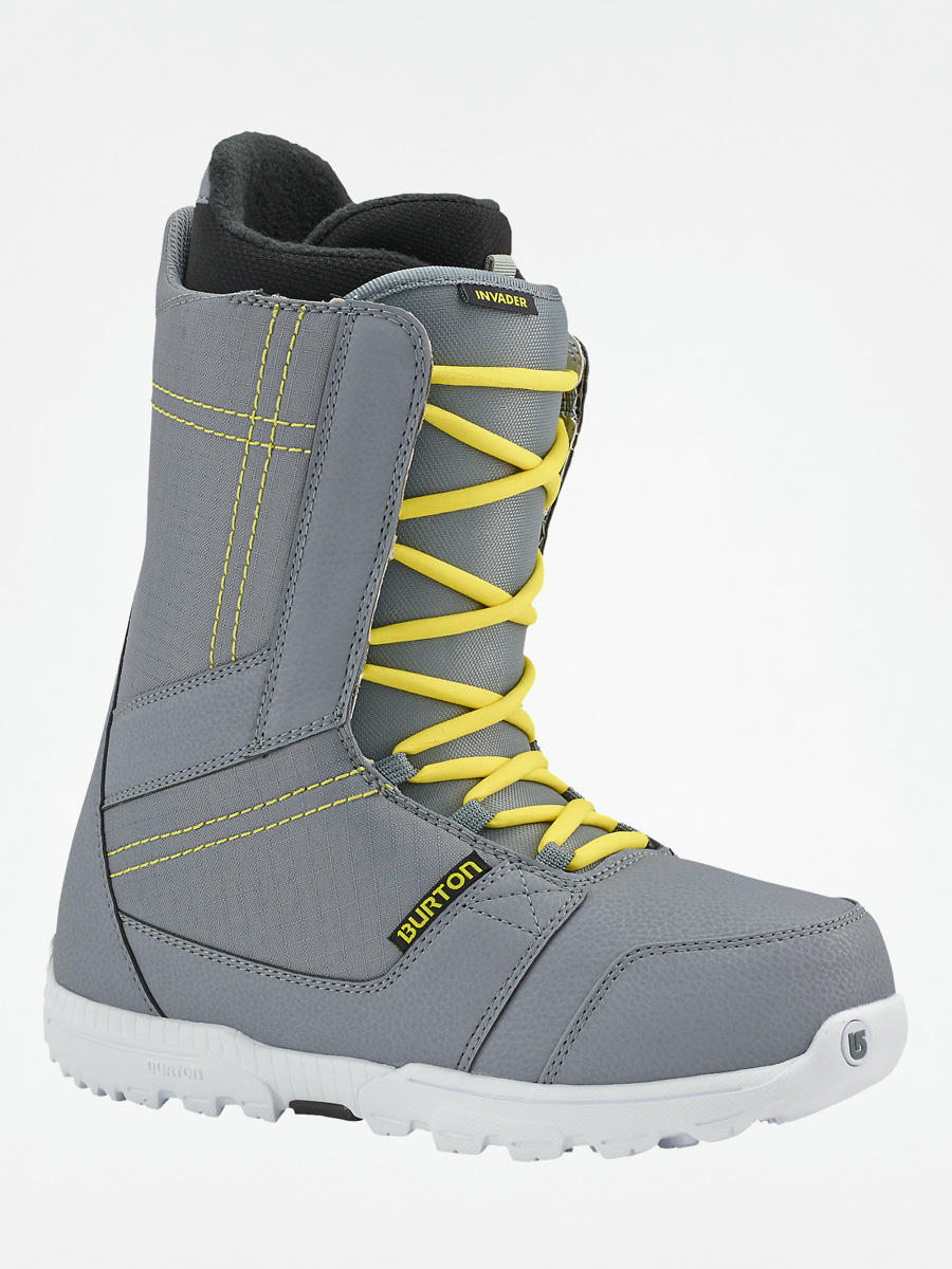 Mens Burton Snowboard boots Invader gray yellow