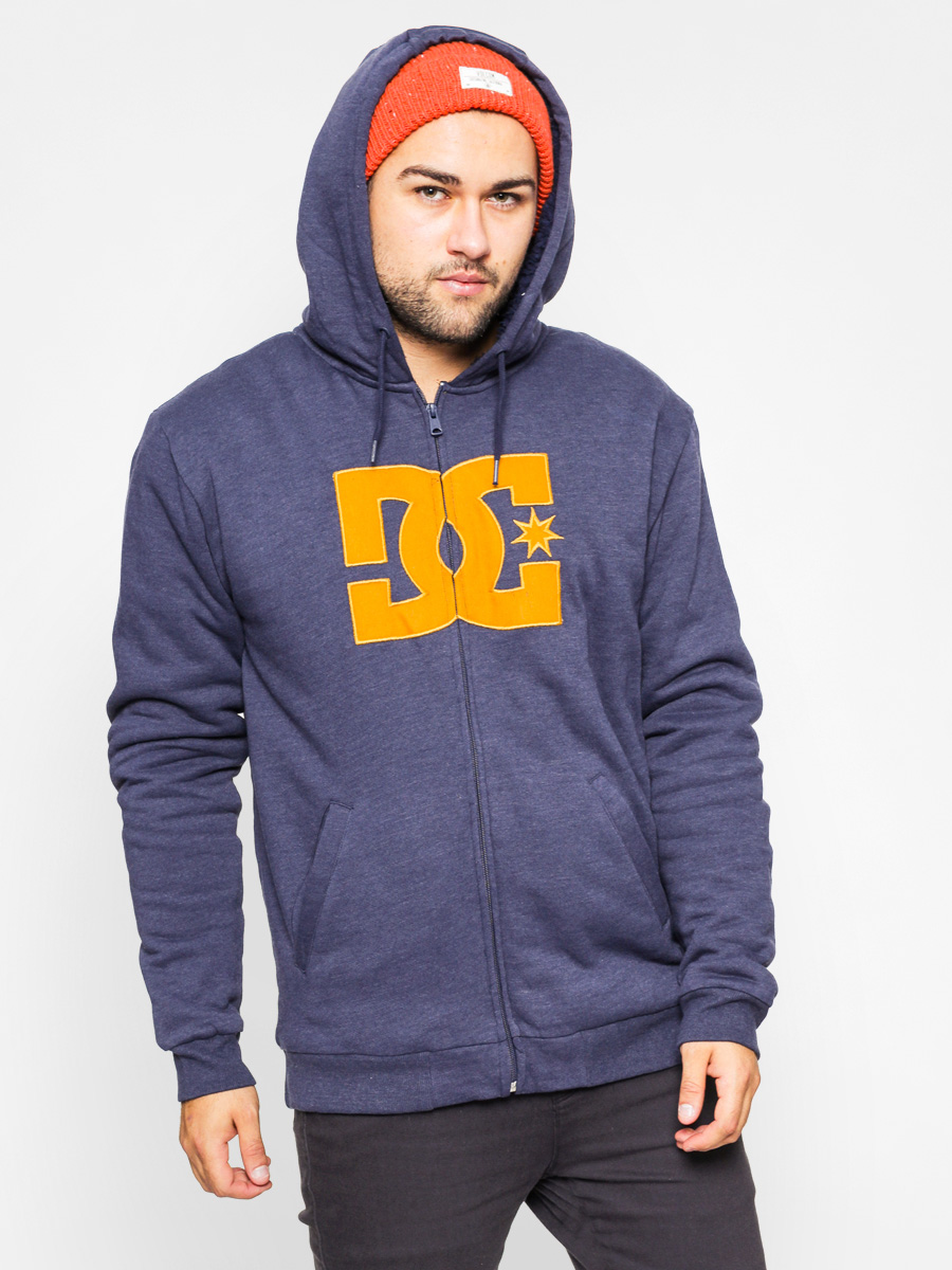 DC Hoodie Rebestar Sherpa ZHD navy blue navy brown