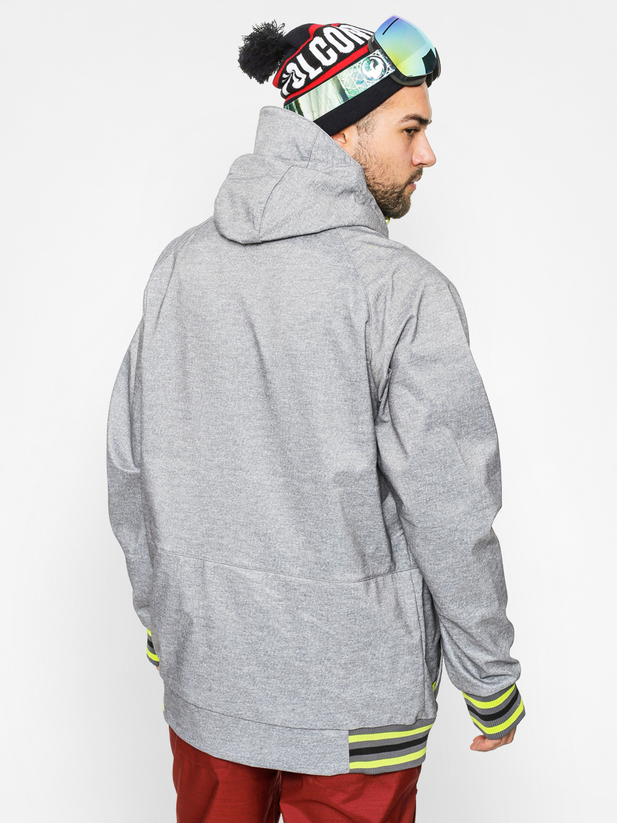 DC Snowboard jacket Spectrum Softshell - grey (grey lime)