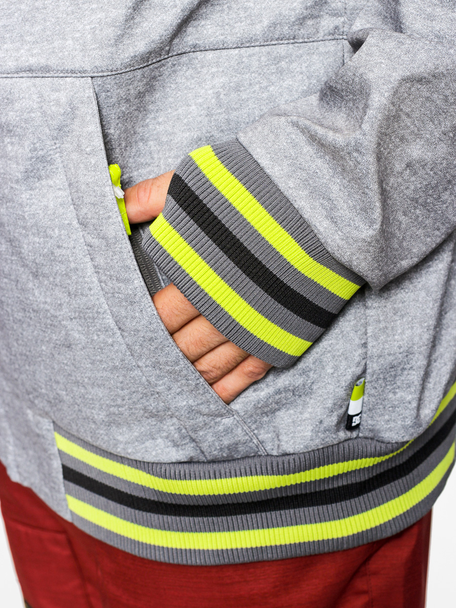 DC Snowboard jacket Spectrum Softshell - grey (grey lime)