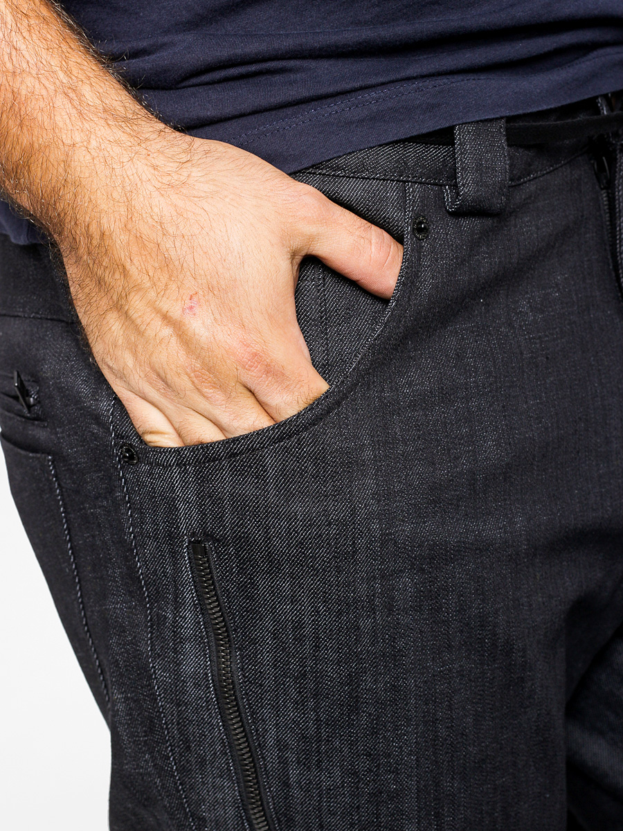 Herren Analog Snowboard Hose Remer (raw black denim)