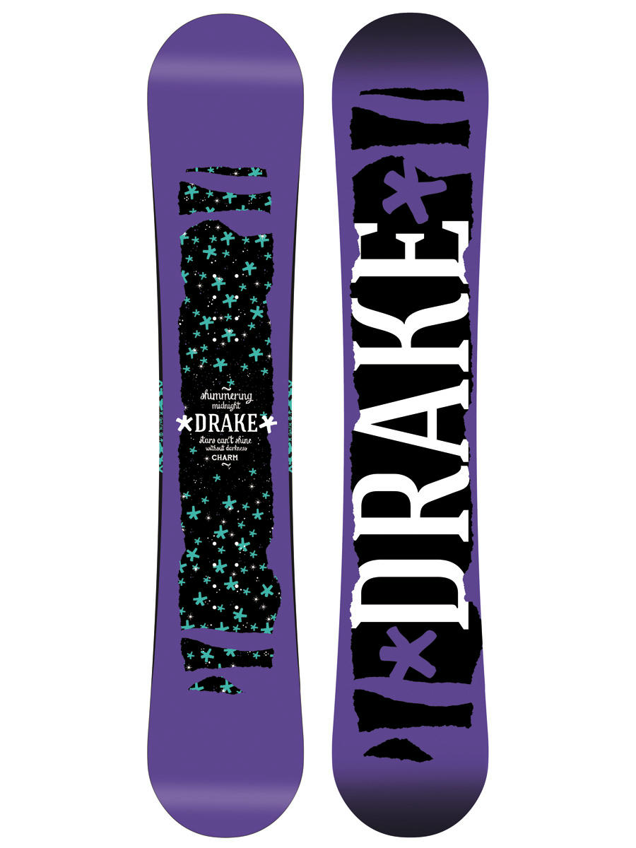 drake charm snowboard