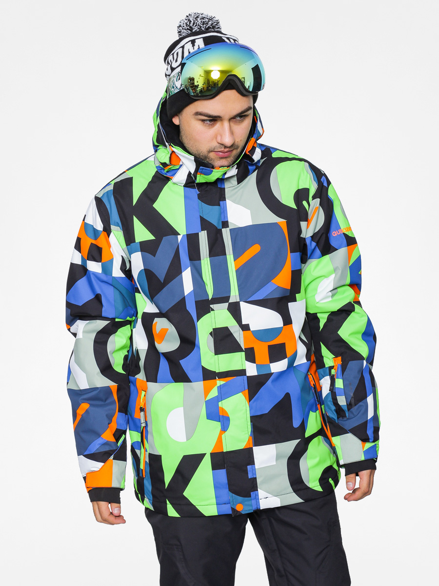 Mens Quiksilver Snowboard jacket Mission Print (multi)