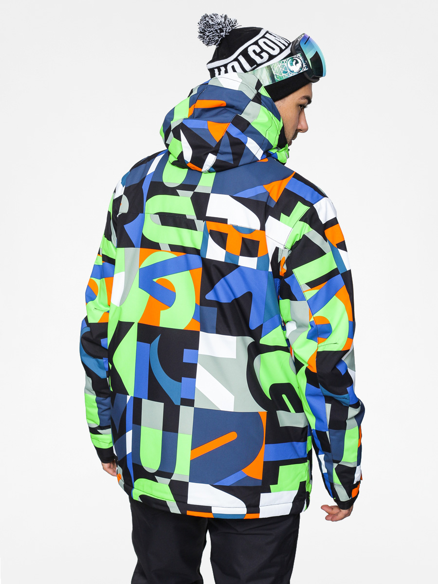 Mens Quiksilver Snowboard jacket Mission Print (multi)