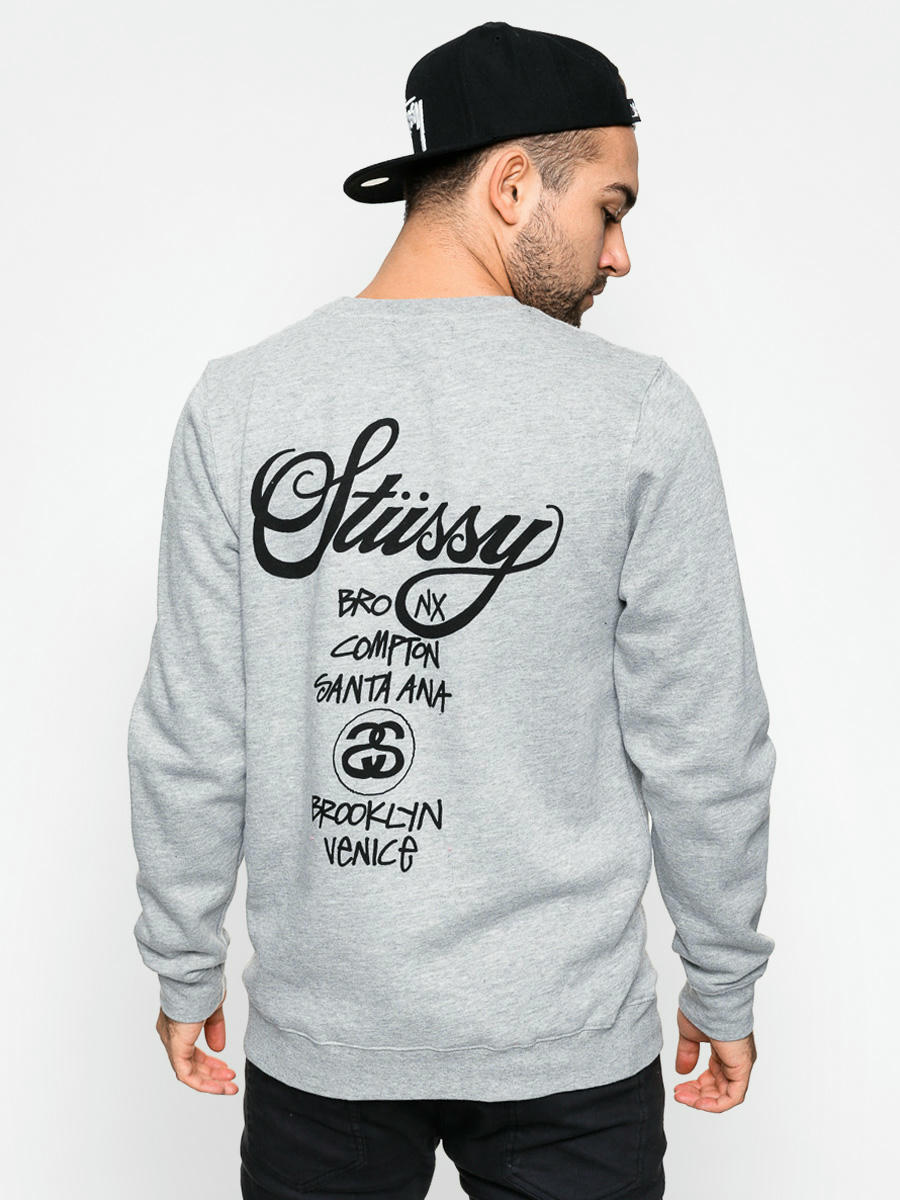 stussy crewneck world tour