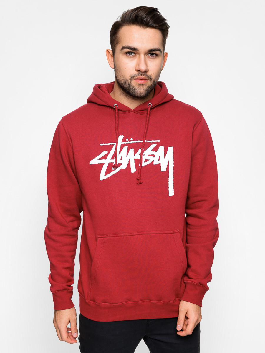 Stussy Hoody Stock Hood HD (dark red)