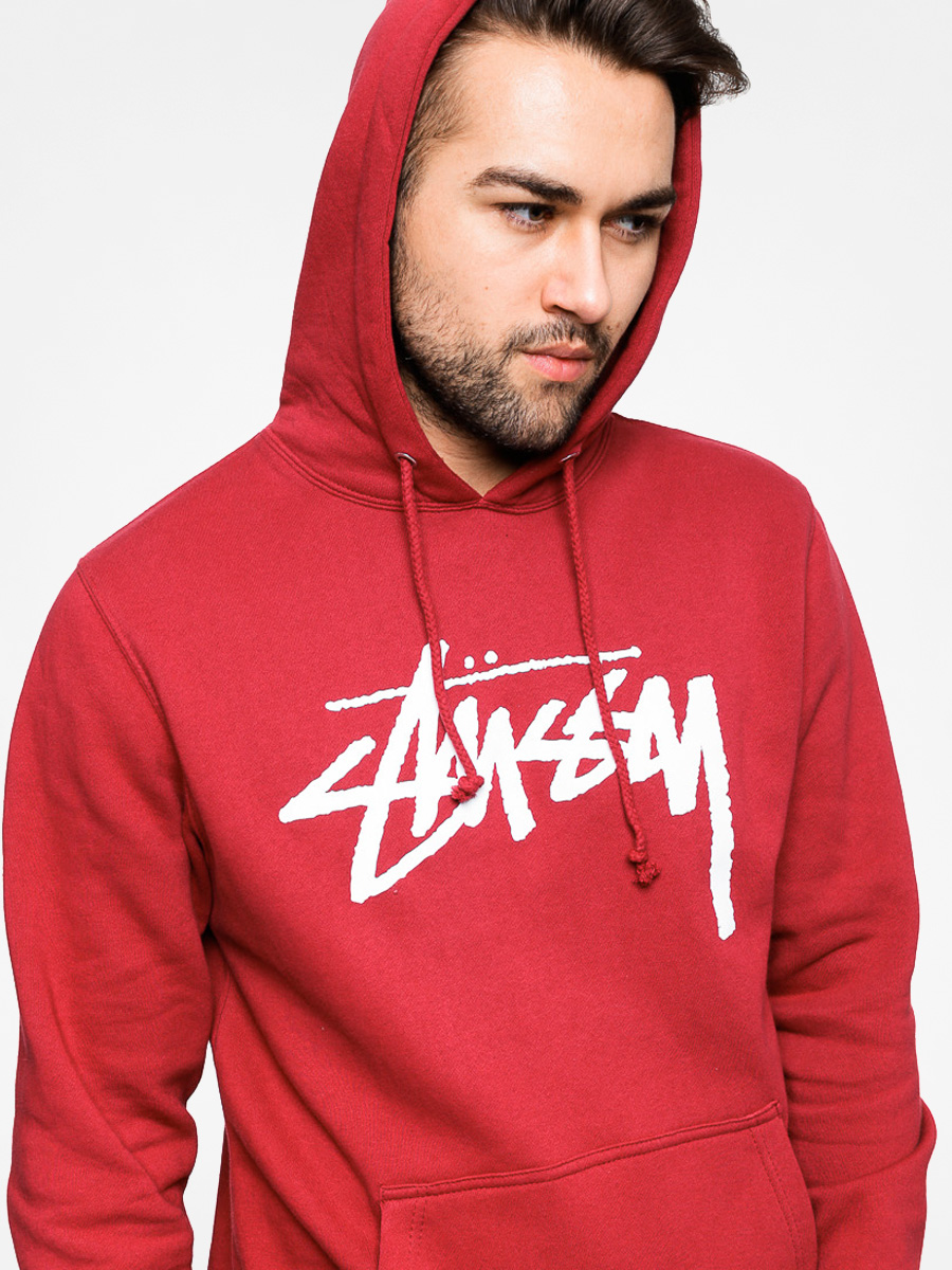 Stussy Hoody Stock Hood HD (dark red)