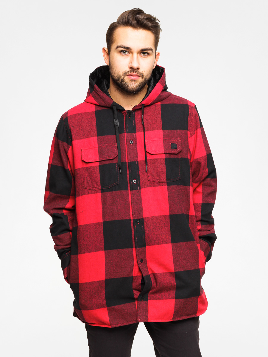 mens red snow jacket