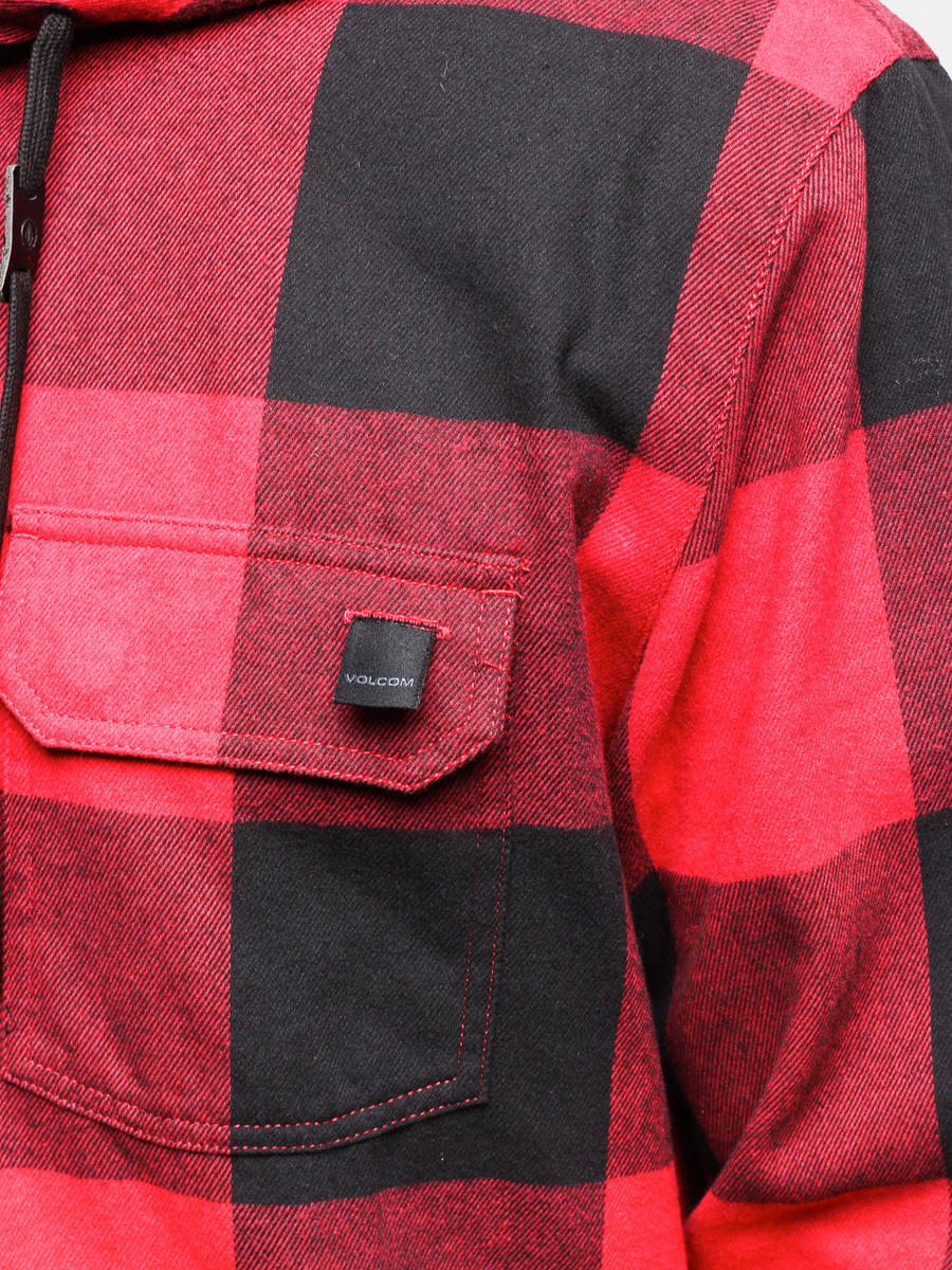 Volcom Snowboard jacket Burl Ins Flannel (red)