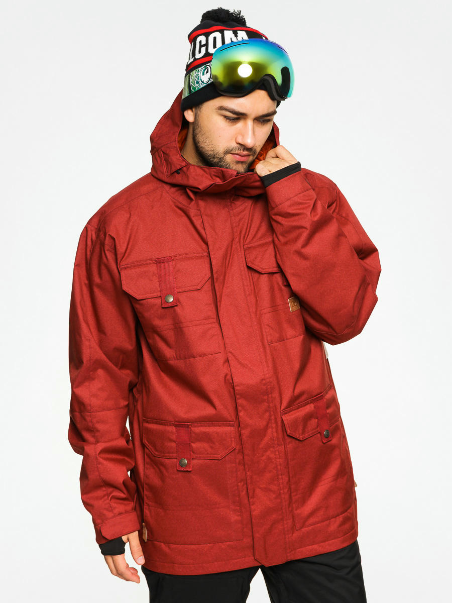 mens maroon snowboard jacket