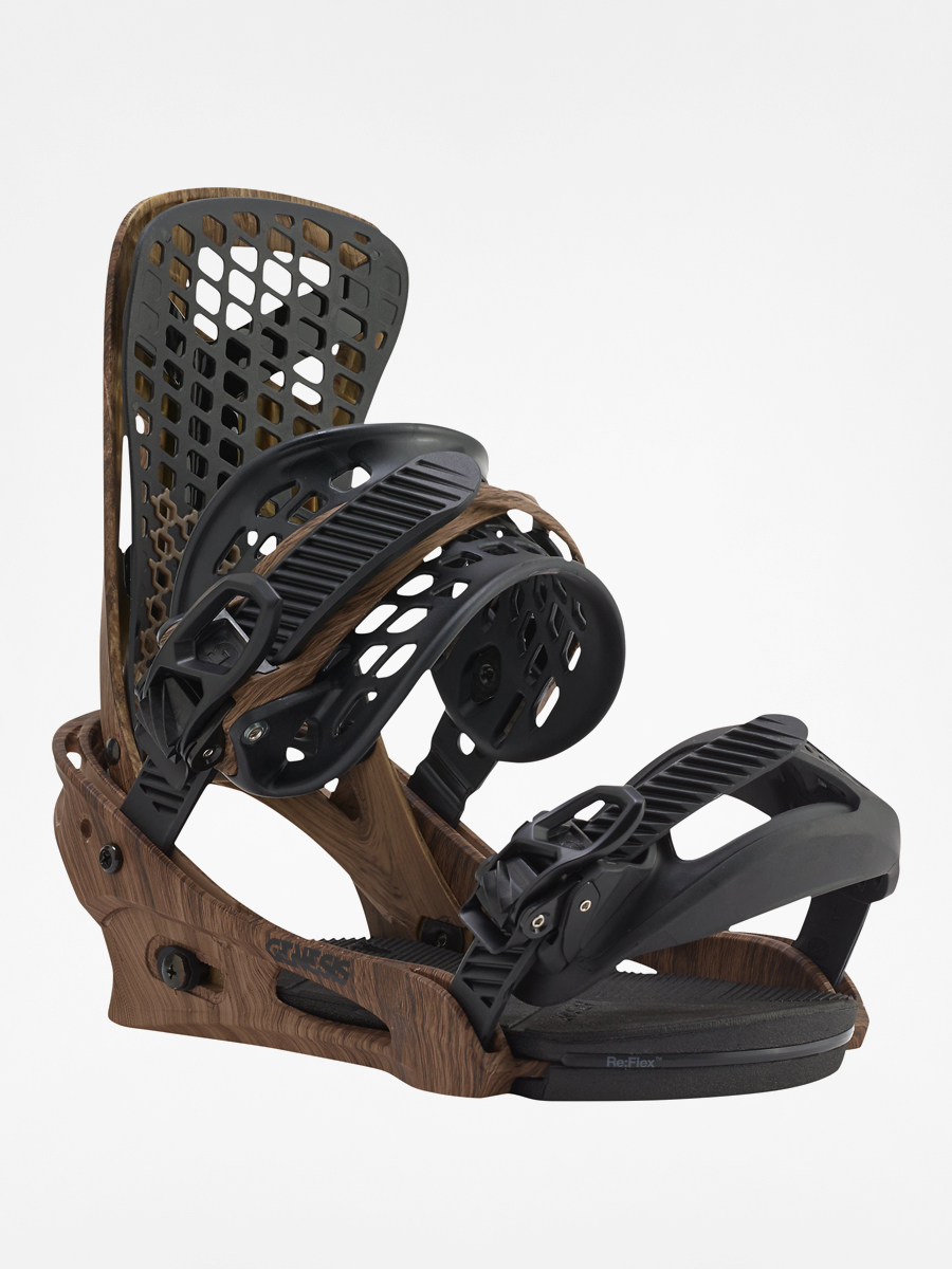 BURTON GENESIS EST Sサイズ DARKWOOD Burton Snowboard bindings Genesis - brown (darkwood)